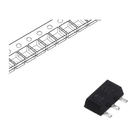 Tranzistor PNP bipolar 20V 2A SC62 SOT89 | Electronic-mag.ro | Componente Electronice