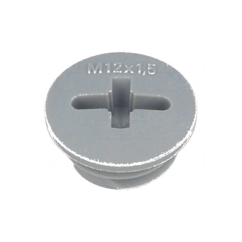 Capac protecție M12 1,5 IP54 poliamidă gri închis 6mm | Electronic-mag.ro | Componente Electronice