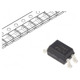 Optocuplor SMD 5kV 1 Canal OUT cu Tranzistori CTR 200-400% la 5mA | Electronic-mag.ro | Componente Electronice