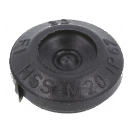 Manșon elastomer termoplastic TPE negru 20mm | Electronic-mag.ro | Componente Electronice
