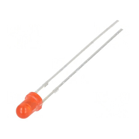 LED 3mm roșie 10000-12000mcd 30° convex | Electronic-mag.ro | Componente Electronice