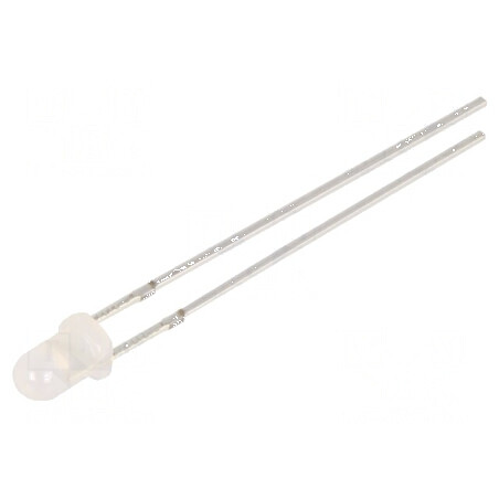 LED 3mm Albastru 750-1120mcd 30° Convex | Electronic-mag.ro | Componente Electronice