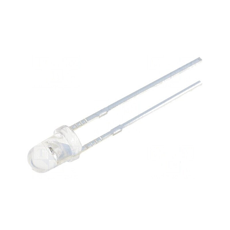 LED 3mm Albastru 2180-3000mcd 30° Convex | Electronic-mag.ro | Componente Electronice