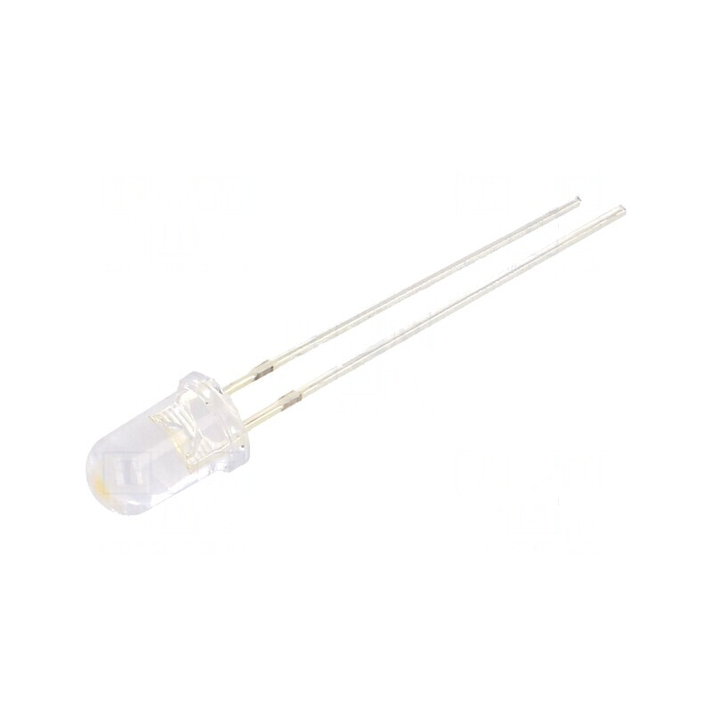 LED 5mm Alb Cald 30000-35000mcd 15° Convex | Electronic-mag.ro | Componente Electronice