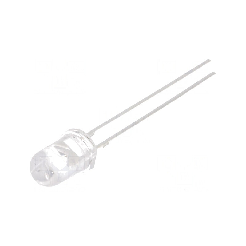 LED 5mm roșie 1120-1560mcd 30° convex 5VDC | Electronic-mag.ro | Componente Electronice