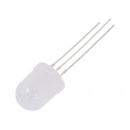 LED 10mm roșie/galben-verde 30° convex rotund | Electronic-mag.ro | Componente Electronice