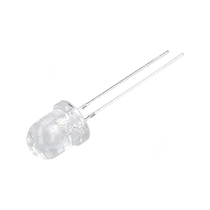LED 8mm mov 300-400mcd 30° convex | Electronic-mag.ro | Componente Electronice