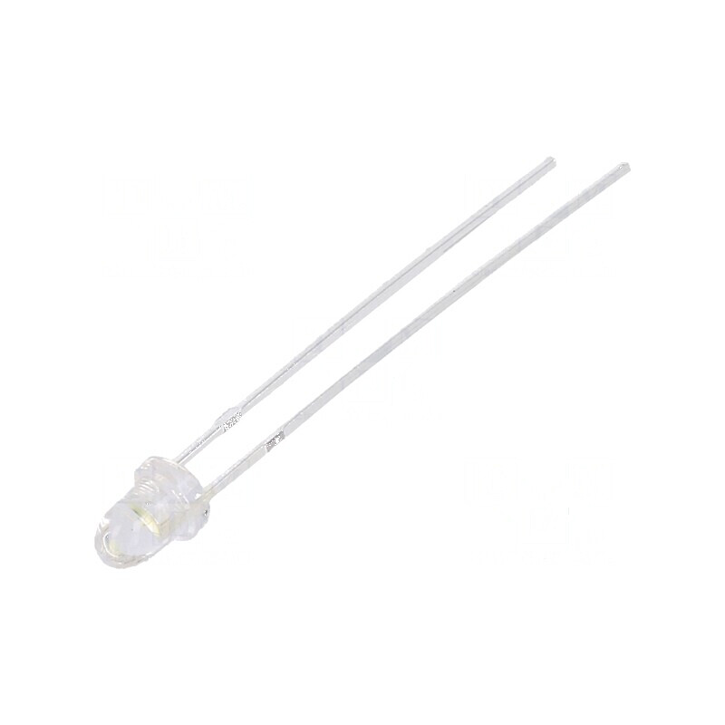 LED 3mm Alb Rece 18000-22000mcd 15° Convex | Electronic-mag.ro | Componente Electronice