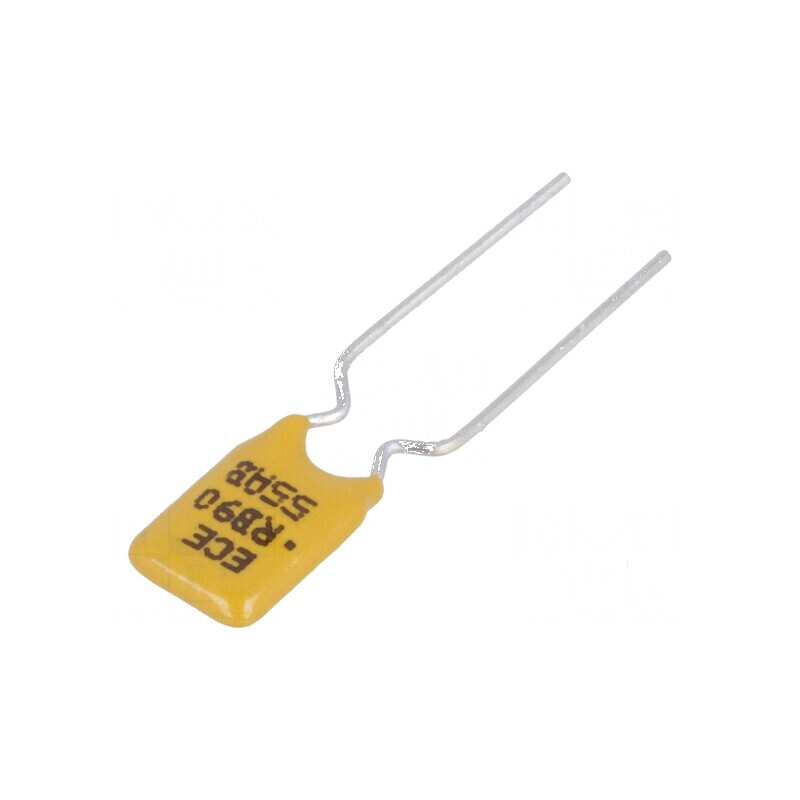 Siguranţă polimerică PTC 900mA 7,4x12,2mm 5,1mm Ø0,51x7,6mm | Electronic-mag.ro | Componente Electronice
