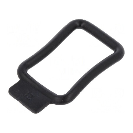 Buclă de întindere PVC neagră 23,8mm x 33mm CRADLE CLIP | Electronic-mag.ro | Componente Electronice
