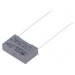 Condensator polipropilenă X2 R46 310V 100nF 18x5x11mm THT | Electronic-mag.ro | Componente Electronice