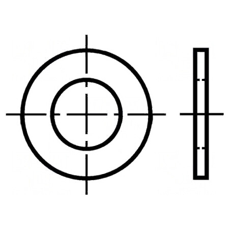 Şaibă rotundă M2,6 D7mm h0,5mm preşpan BN 1077 | Electronic-mag.ro | Componente Electronice