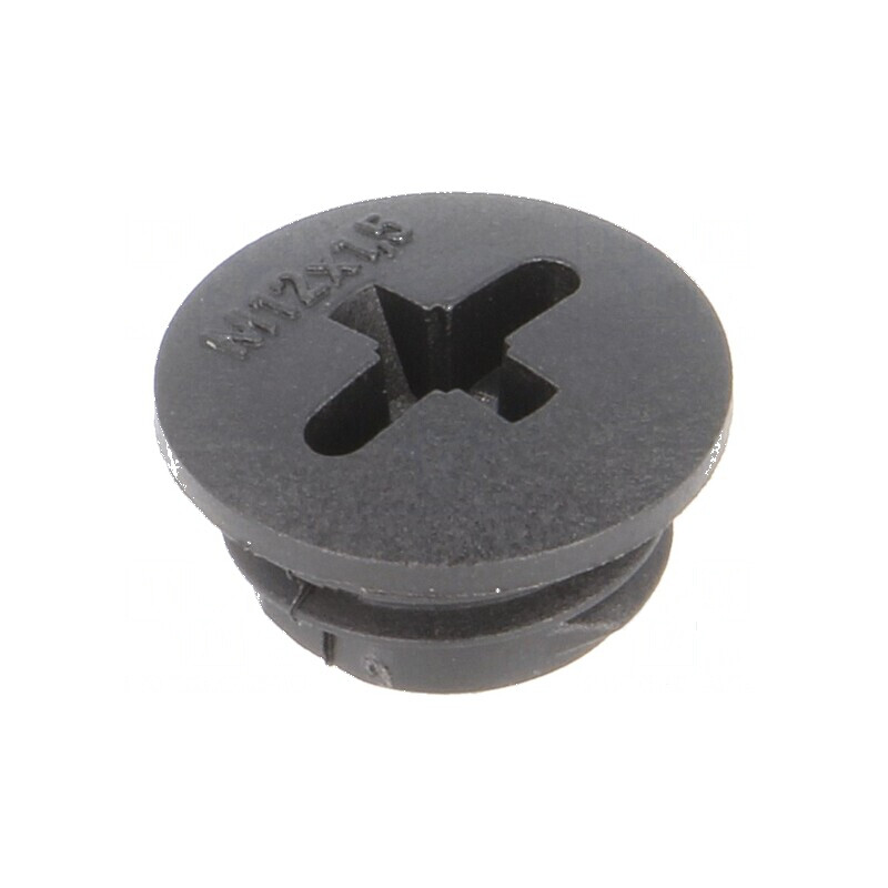 Capac de protecție M12 1,5 IP54 poliamidă neagră SKINDICHT® | Electronic-mag.ro | Componente Electronice