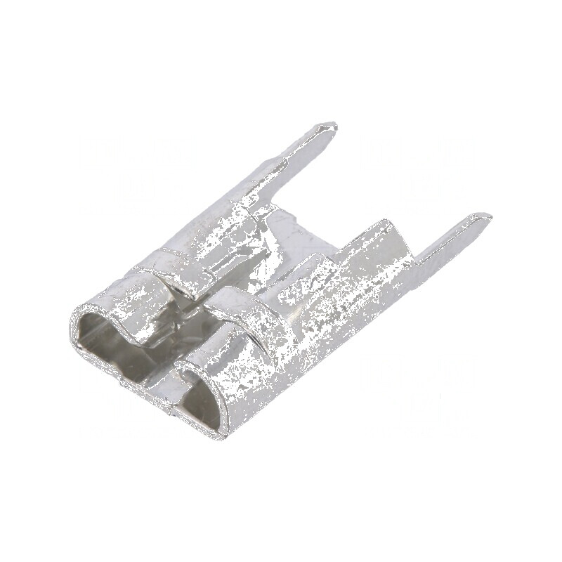 Terminal plat 6,3mm 0,8mm mamă THT alamă cositorită | Electronic-mag.ro | Componente Electronice