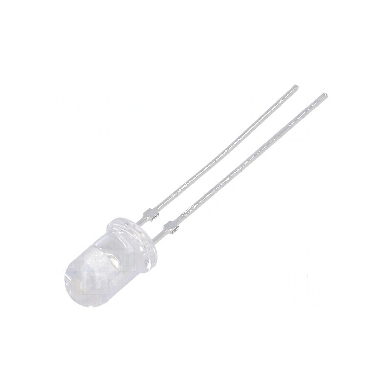 LED 5mm roșie 4,3-11cd 18° convex | Electronic-mag.ro | Componente Electronice