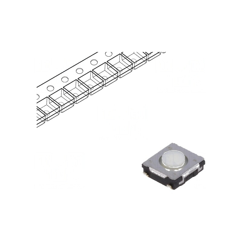 Microîntrerupător TACT SPST 0,02A/15VDC SMT Poz: 2 | Electronic-mag.ro | Componente Electronice