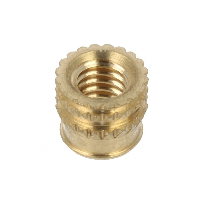 Adaos filetat alamă M4 5,6mm pentru plastic - BN 37885 | Electronic-mag.ro | Componente Electronice