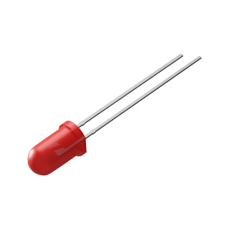 LED roșie 8mm 700-1600mcd 30° convex | Electronic-mag.ro | Componente Electronice