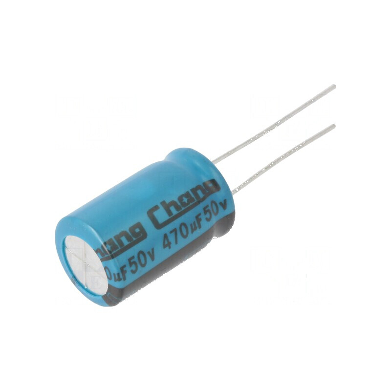 Condensator electrolitic THT 470uF 50VDC Ø12,5x20mm ±20% | Electronic-mag.ro | Componente Electronice