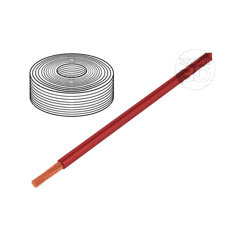 Cablu LifY 1x0,1mm2 Cu PVC roșu 300V -15÷80°C Clasa 6 | Electronic-mag.ro | Componente Electronice