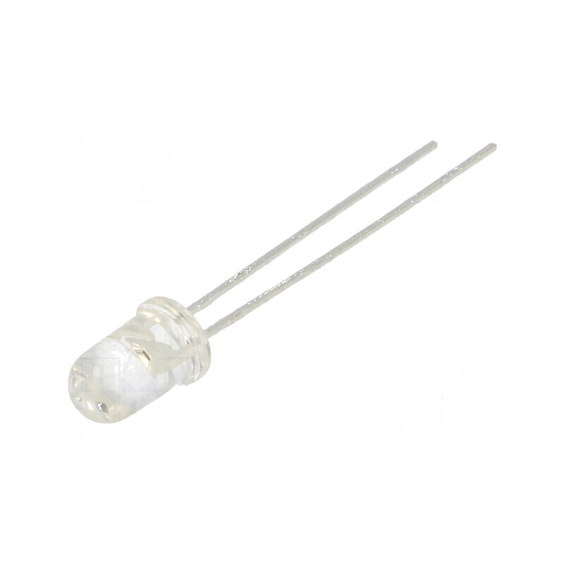 LED 5mm Alb Cald 1500-2000mcd 30° Convex | Electronic-mag.ro | Componente Electronice