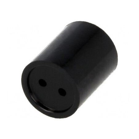 Bucșă de distanțare LED 7,5mm neagră, ØLED 5mm, Lungime 6mm | Electronic-mag.ro | Componente Electronice