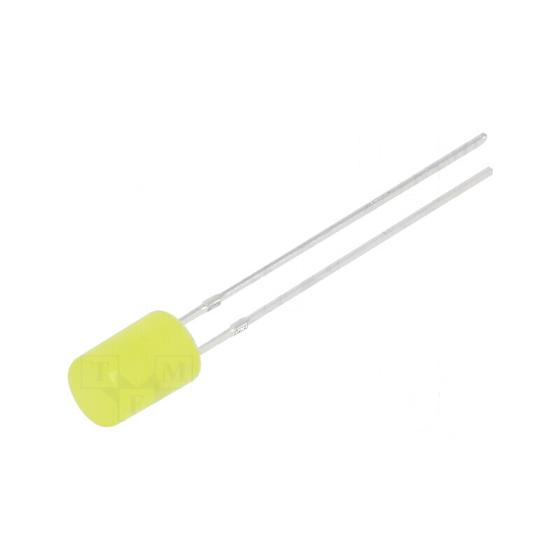 LED 5mm galben 220-330mcd 140° plat 15VDC | Electronic-mag.ro | Componente Electronice