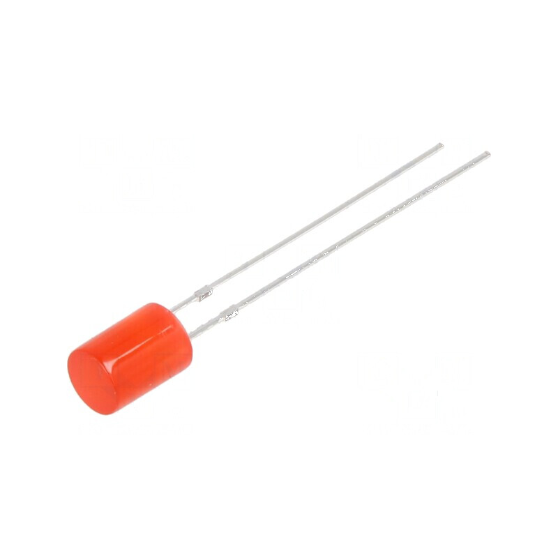 LED 5mm roșie 220-330mcd 140° plat | Electronic-mag.ro | Componente Electronice