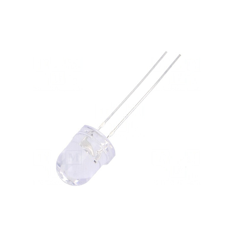 LED 8mm roșie 1120÷1560mcd 30° 12VDC convex | Electronic-mag.ro | Componente Electronice