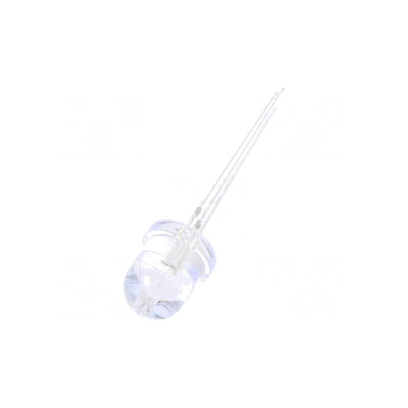 LED 8mm roșie/galben-verde 30° convex rotund | Electronic-mag.ro | Componente Electronice