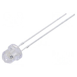 LED Albastru 4,85mm Clipire 500-750mcd 20mA Nr.term: 2 | Electronic-mag.ro | Componente Electronice