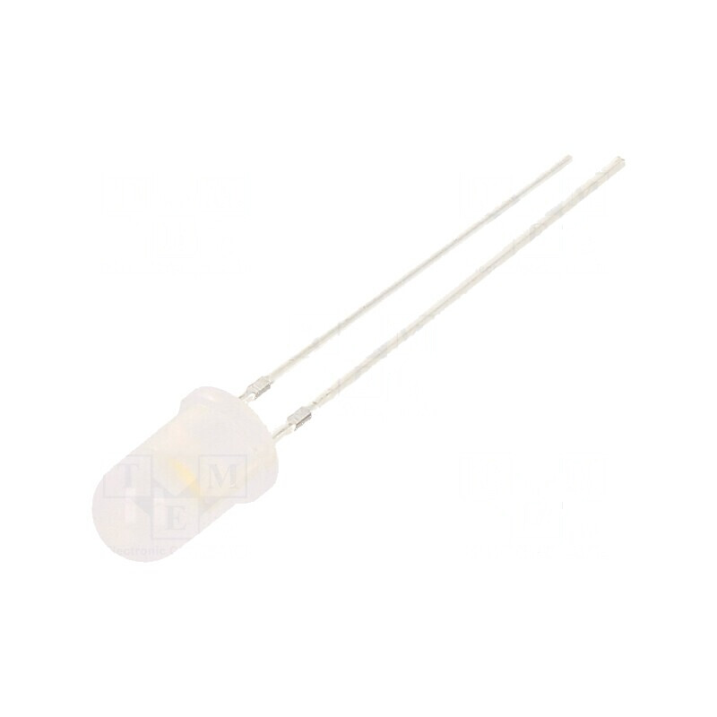 LED 5mm alb cald 8400-10000mcd 30° convex | Electronic-mag.ro | Componente Electronice