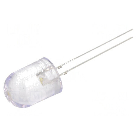 LED 10mm Alb Cald 14400-18000mcd 30° Convex | Electronic-mag.ro | Componente Electronice
