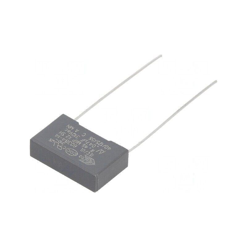 Condensator polipropilenă X2 0,047uF 310V 18x11x5mm | Electronic-mag.ro | Componente Electronice