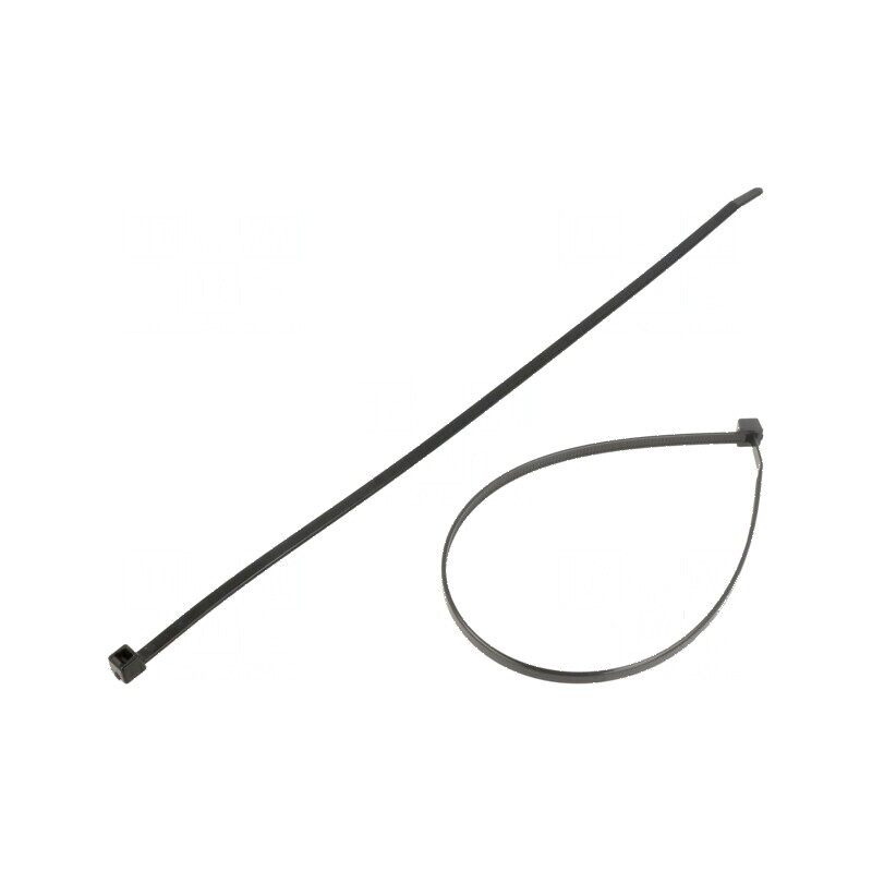 Colier de strângere poliamidă neagră 300mm 4,7mm 355N | Electronic-mag.ro | Componente Electronice