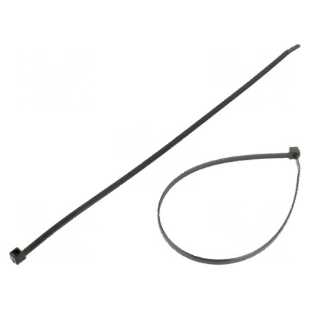 Colier de strângere poliamidă neagră 300mm 4,7mm 355N | Electronic-mag.ro | Componente Electronice