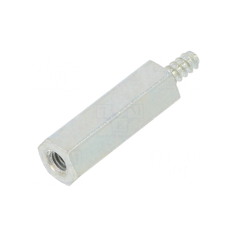 Piuliță distanțieră filet M2.5 15mm hexagonală | Electronic-mag.ro | Componente Electronice