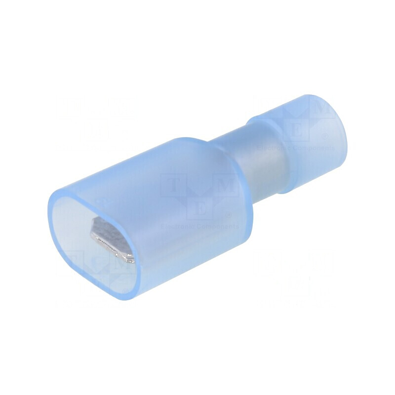 Terminal plat 6,3mm tată 2mm2 crimpat pe cablu izolată | Electronic-mag.ro | Componente Electronice