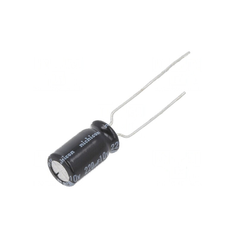 Condensator electrolitic low ESR 220uF 10VDC THT Ø6,3x11mm | Electronic-mag.ro | Componente Electronice