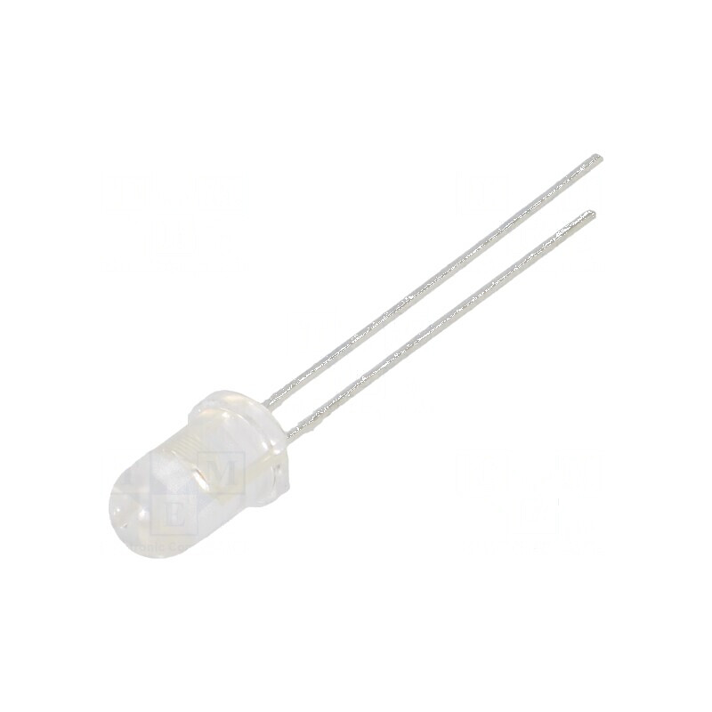 LED 5mm roșie 3000-12000mcd 30° convex 130mW | Electronic-mag.ro | Componente Electronice