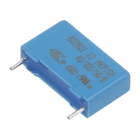 Condensator poliester 100nF 305VAC 15mm ±20% 18x10,5x5mm | Electronic-mag.ro | Componente Electronice