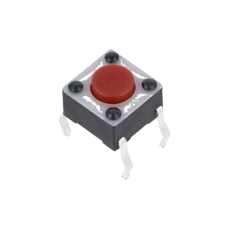Microîntrerupător TACT SPST-NO 0,05A/24VDC THT | Electronic-mag.ro | Componente Electronice