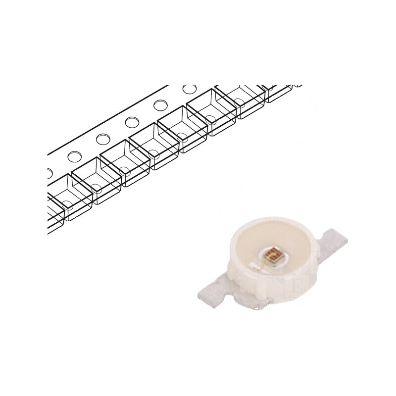 LED SMD roșie 2,1mm 560-1800mcd 120° 30mA λd: 620-630nm | Electronic-mag.ro | Componente Electronice