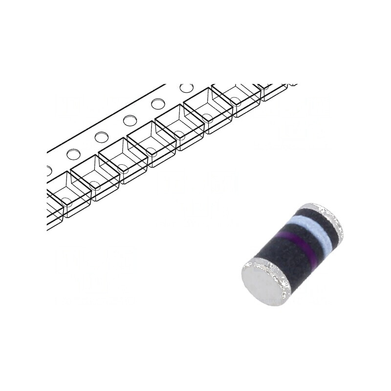 Diodă redresoare SMD 1kV 1A DO213AB Ufmax 1,2V | Electronic-mag.ro | Componente Electronice