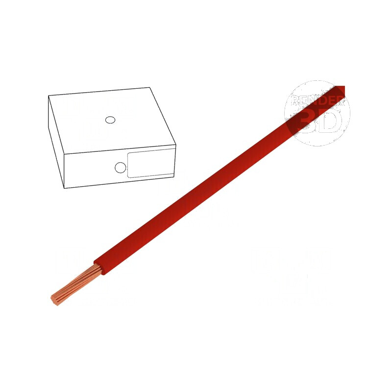 Cablu H05V-K 0,5mm2 PVC roșu 300V 500V 100m | Electronic-mag.ro | Componente Electronice