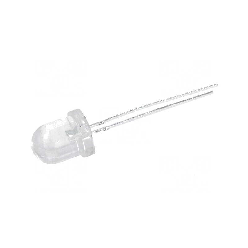LED 8mm roșie 10000-13000mcd 30° convex | Electronic-mag.ro | Componente Electronice