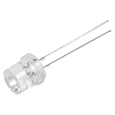 LED 8mm roșie 1560÷2180mcd 140° plat | Electronic-mag.ro | Componente Electronice