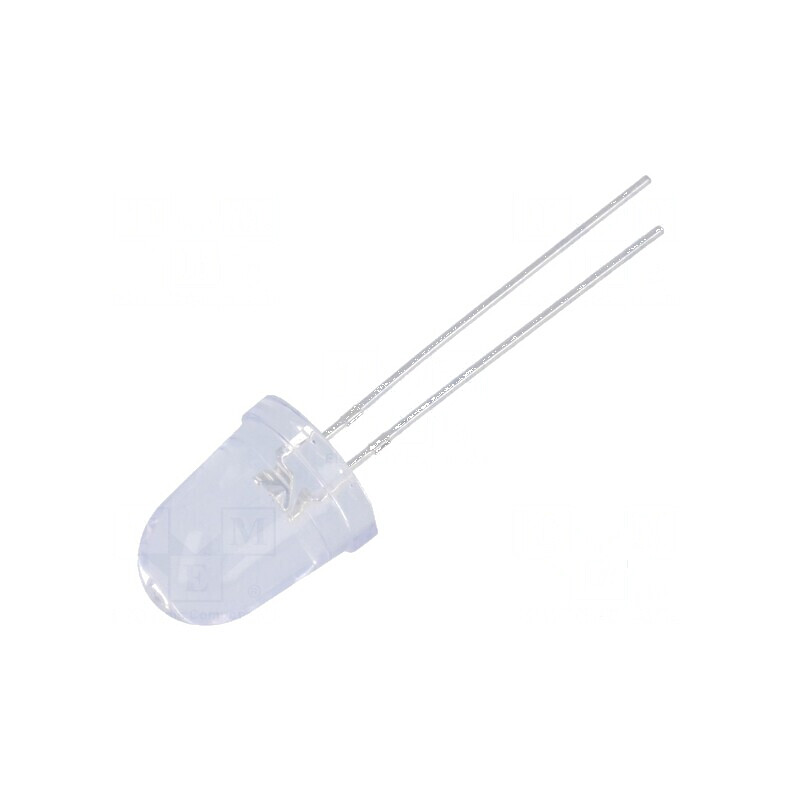 LED 10mm roșie 72000-80000mcd 8° convex | Electronic-mag.ro | Componente Electronice