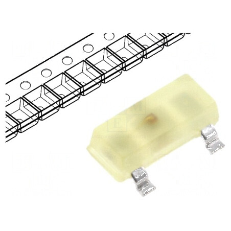 LED SMD SOT23 galben 1,6÷5mcd 140° 20mA 3x1,3x1,05mm | Electronic-mag.ro | Componente Electronice