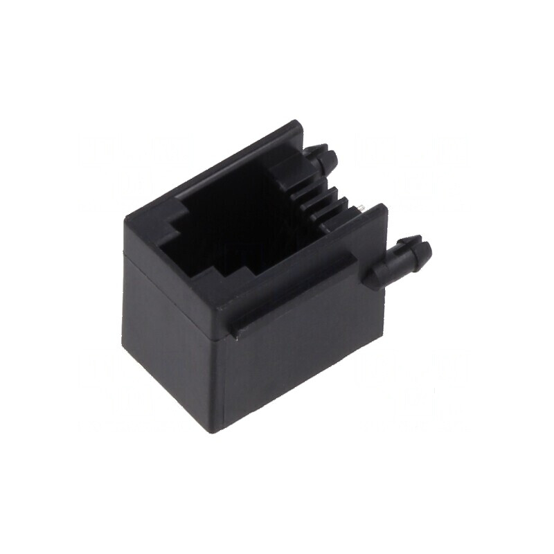 Conector RJ9 4p4c THT în unghi cu 4 pini | Electronic-mag.ro | Componente Electronice